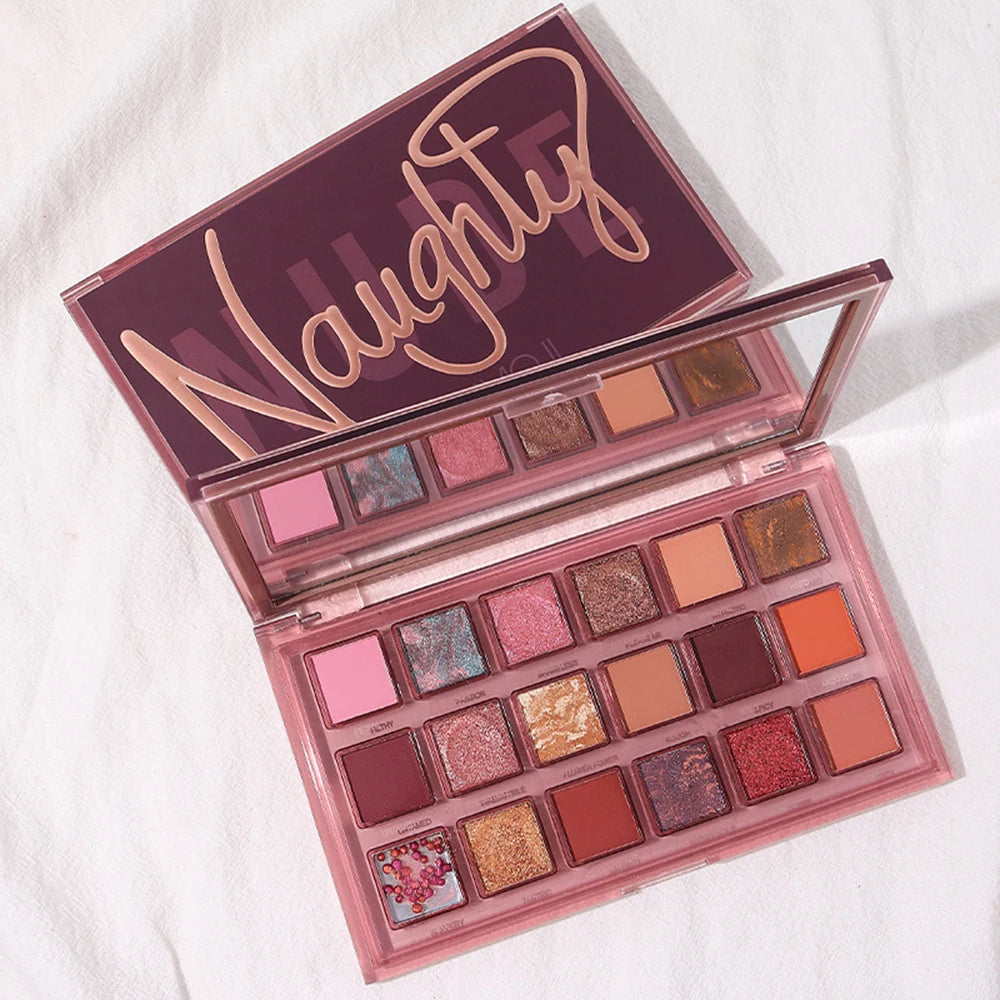 Pomegranate Seeds 18-Color Eyeshadow Palette | Highly Pigmented Matte & Shimmer Finishes