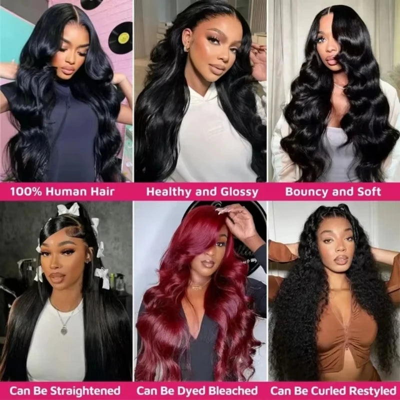 14A Body Wave Human Hair Bundles – Brazilian Natural Black Virgin Hair Weave Extensions (3–4 Bundles Set)