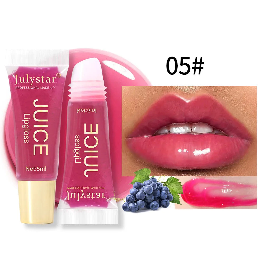 Luxe Hydrating Lip Oil – Plumping Nude Brown Tint & High-Shine Finish