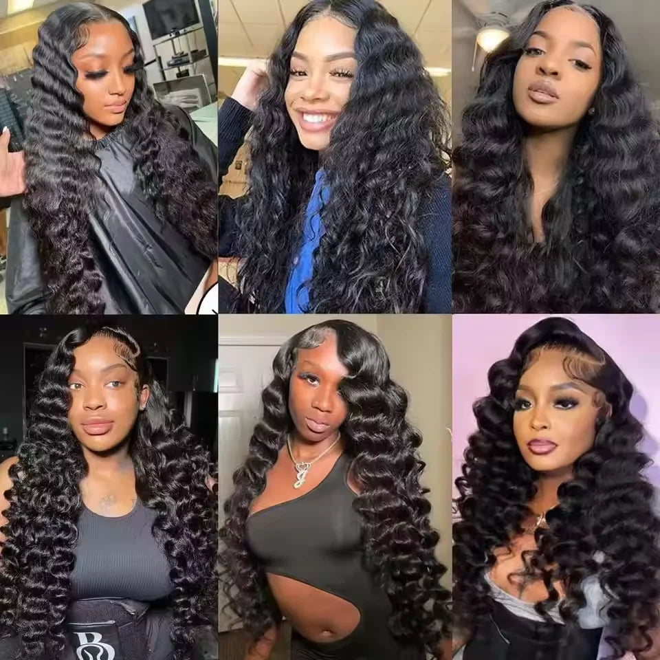 Brazilian Loose Deep Wave Human Hair Bundles – Unprocessed Virgin Remy Curly Hair Extensions