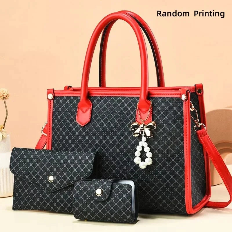 Luxury Large Capacity Shoulder Bag – Sleek Minimalist PU Leather Handbag for Women