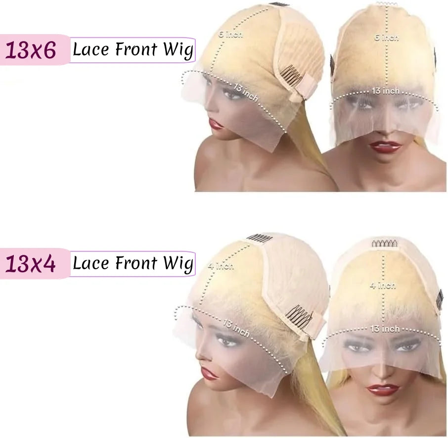 Luxury 613 Blonde 13x6 Lace Frontal Wig – 200% Density Body Wave Brazilian Human Hair