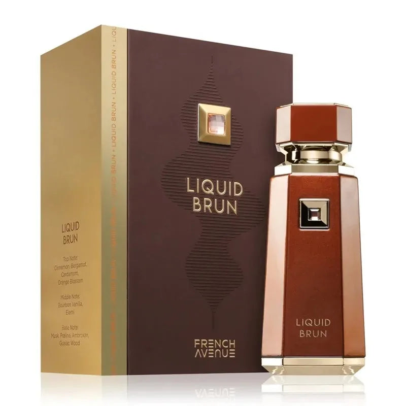French Avenue Liquid Brun Eau de Parfum - 3.4 oz (100ml) | Premium Woody Arab Perfume for Men