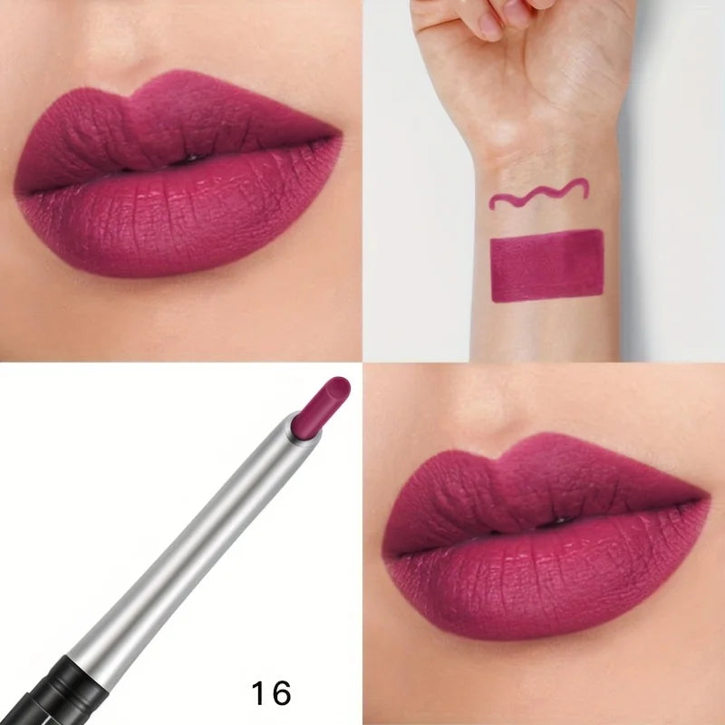 Everlasting Matte Lip Liner & Contour Pencil – 24H Waterproof Wear