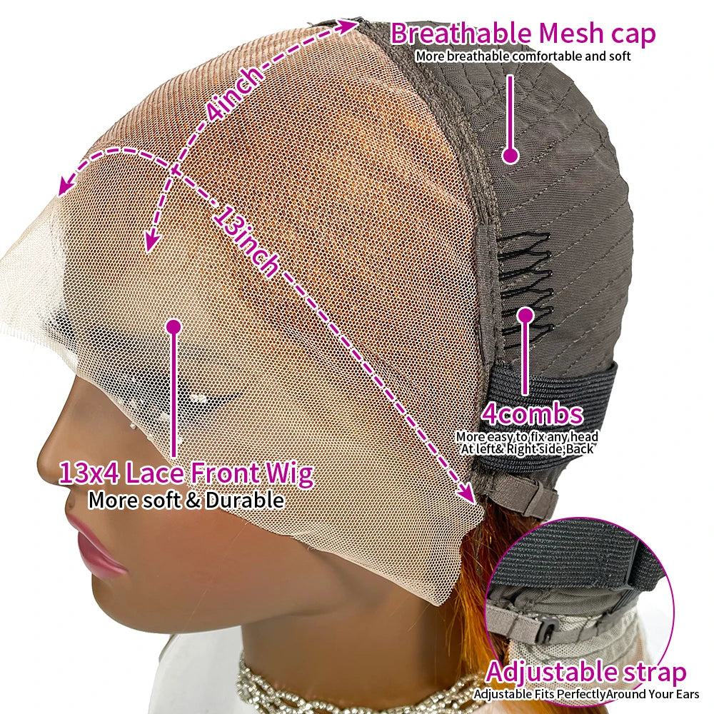Chocolate Brown HD Lace Frontal Bob | 250% Density Loose Wave Human Hair Wig | 13x4 Pre-Plucked