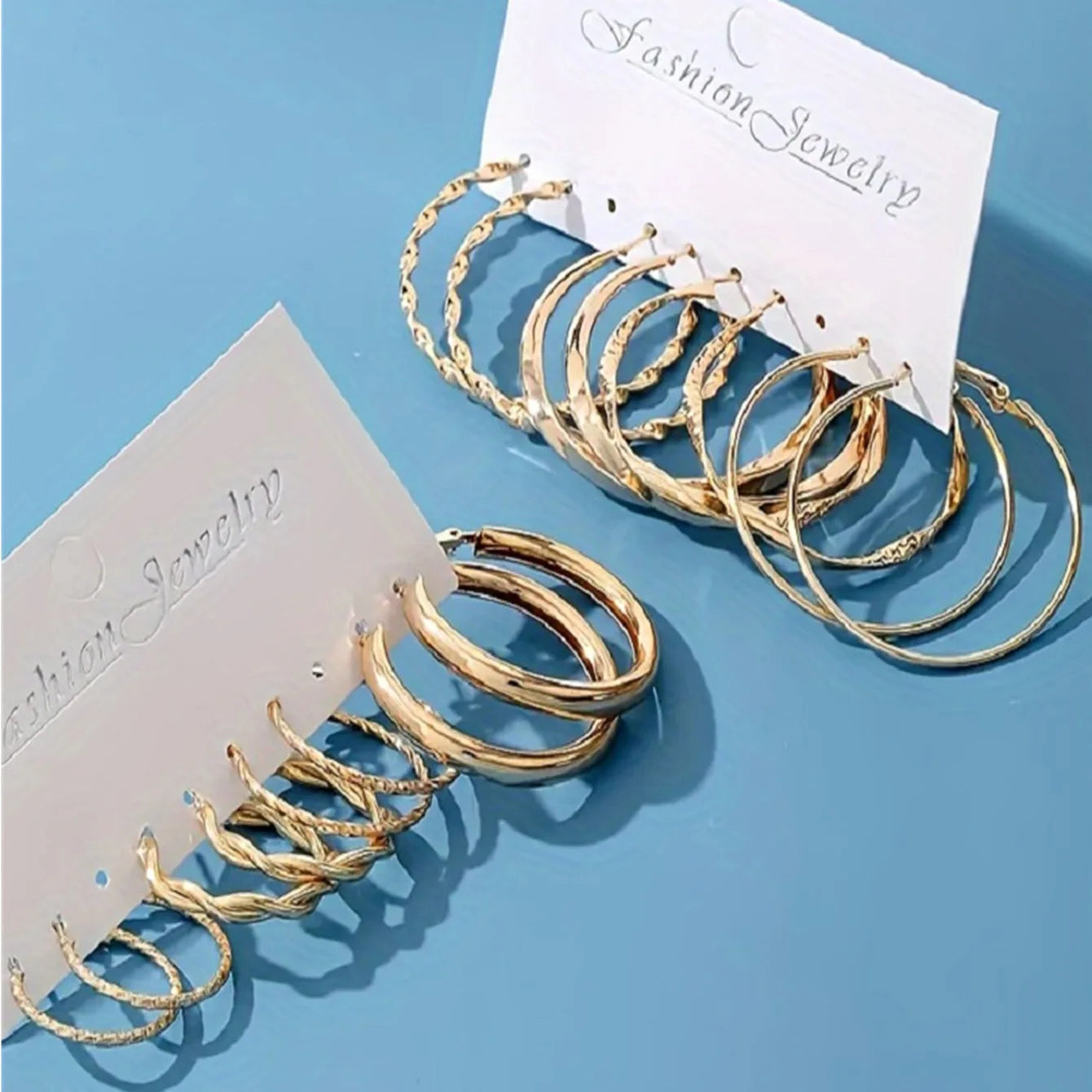 Gold Mobius Twisted Hoop Earrings | Minimalist Geometric Circular Studs