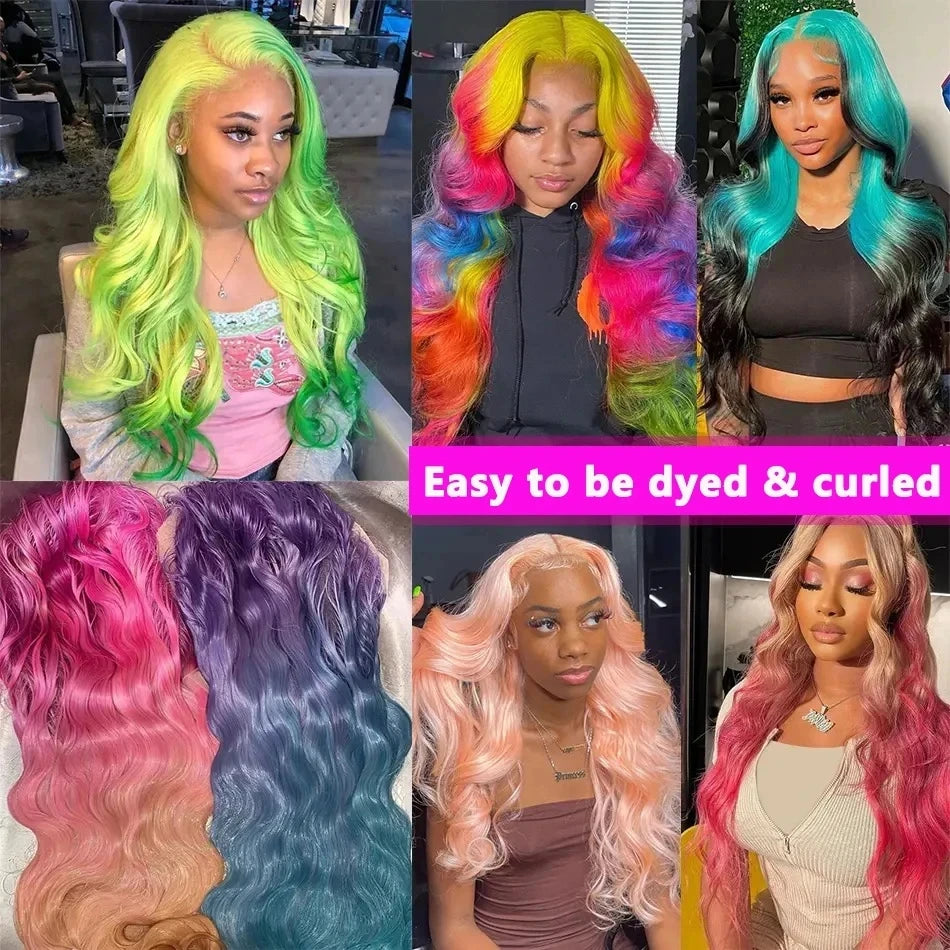 Wewave 613 Blonde 13x6 HD Lace Frontal Wig: Body Wave Brazilian Human Hair (Bleached Knots)