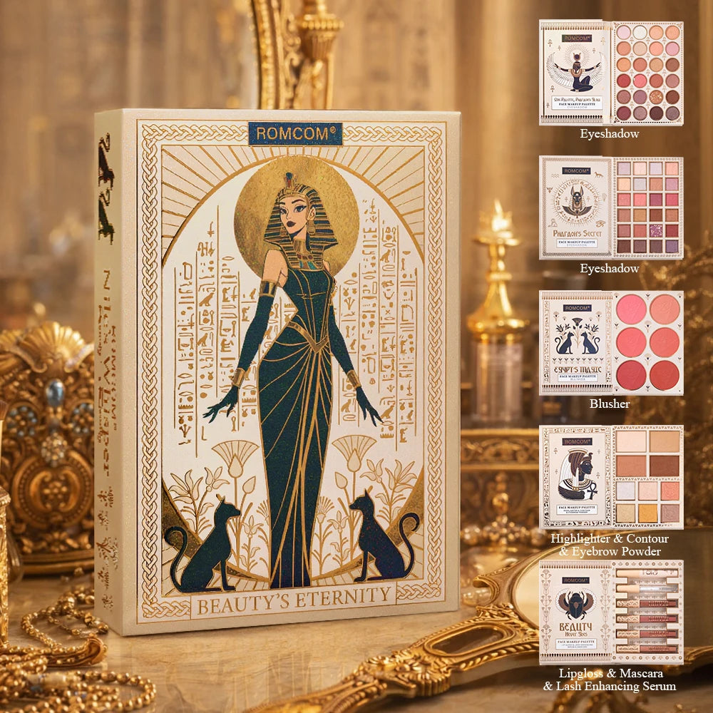 All-in-One Makeup Palette Book – Eyeshadow, Blush, Lip Gloss & Face Makeup Kit