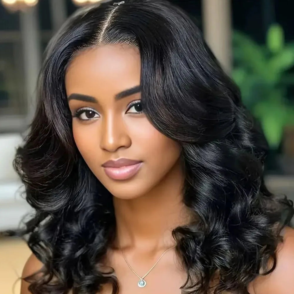 ✨ Luxury Body Wave Bob Wig Human Hair – 220% Density Glueless Wear & Go Wig with Pre-Cut 13x4 HD Lace Front