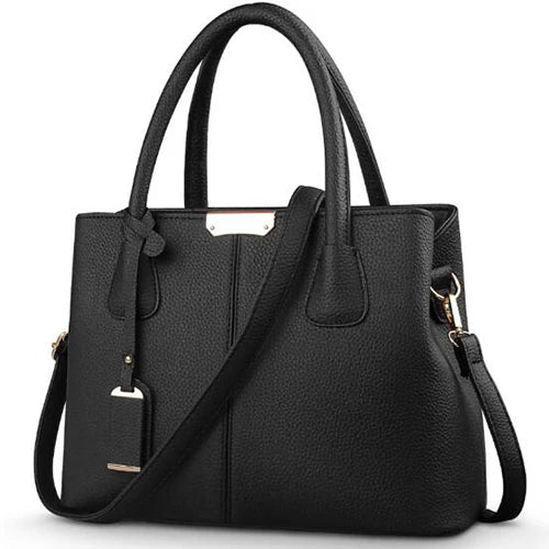 The Essential Vegan Leather Tote – Structured Square Shoulder Bag