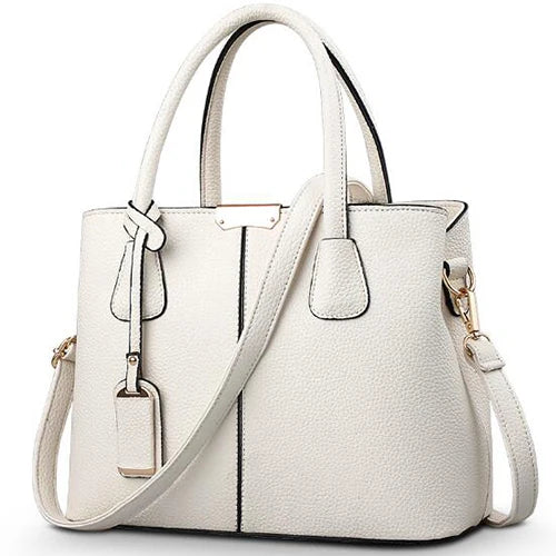 The Essential Vegan Leather Tote – Structured Square Shoulder Bag