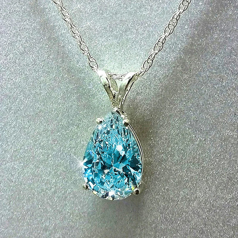Elegant Water Drop Crystal Necklace – Perfect Wedding & Anniversary Gift