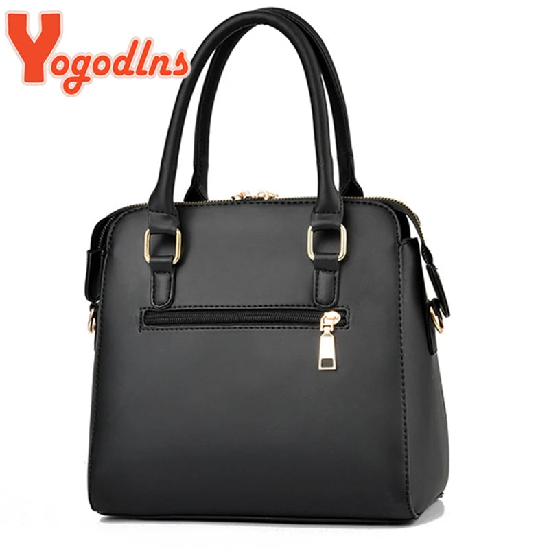 Yogodlns Luxury Embroidered Handbag – PU Leather Tassel Crossbody & Shoulder Bag