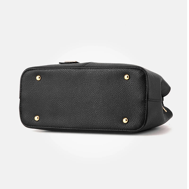 The Essential Vegan Leather Tote – Structured Square Shoulder Bag