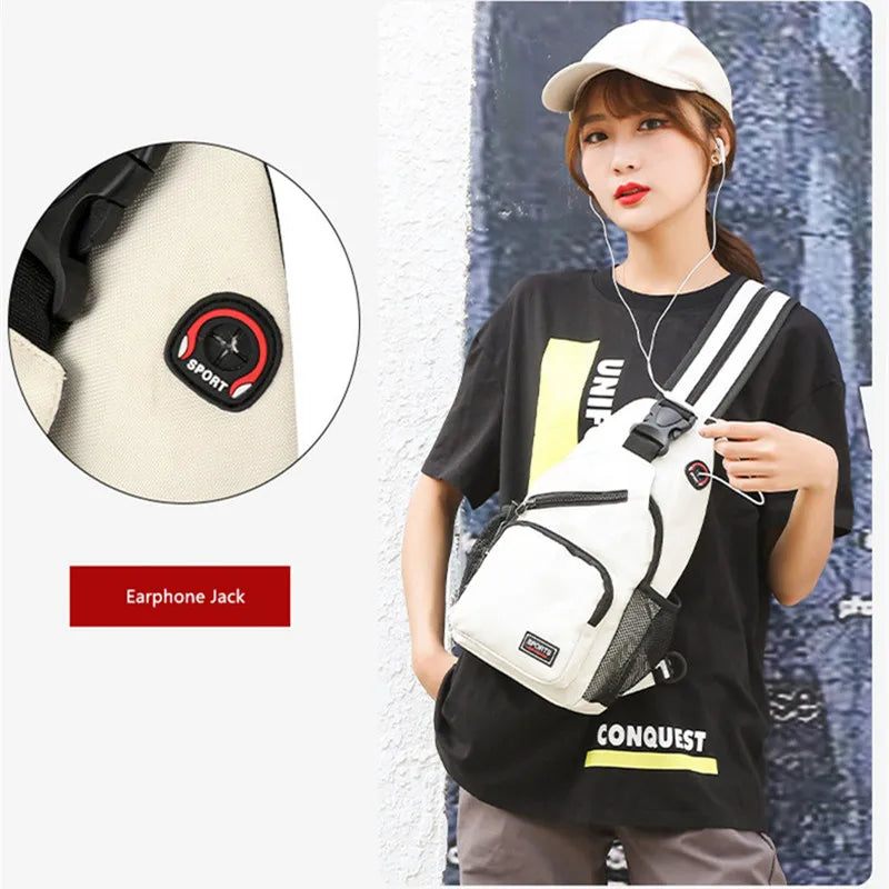 Anti-Theft Chest Crossbody Bag for Women – Small Travel Shoulder Bag for Phone, Keys & Passport