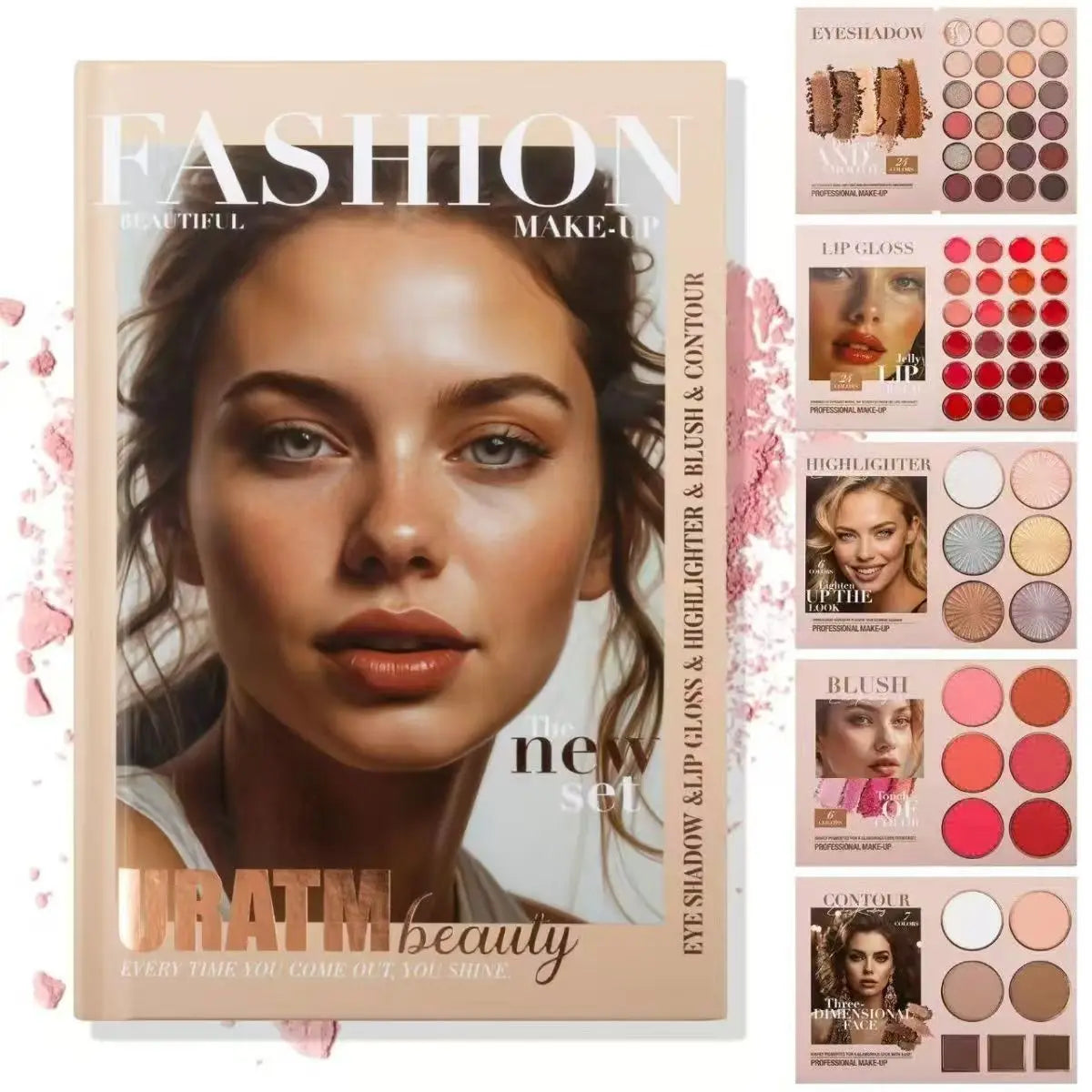 Infinite Glam Storybook: 67 vibrant shades layered for "ceremonial" opening, replacing 10+ individual products.