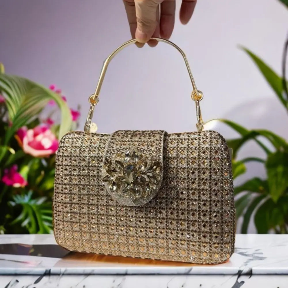 Crystal Rhinestone Evening Clutch – Luxury Wedding & Party Handbag for Women