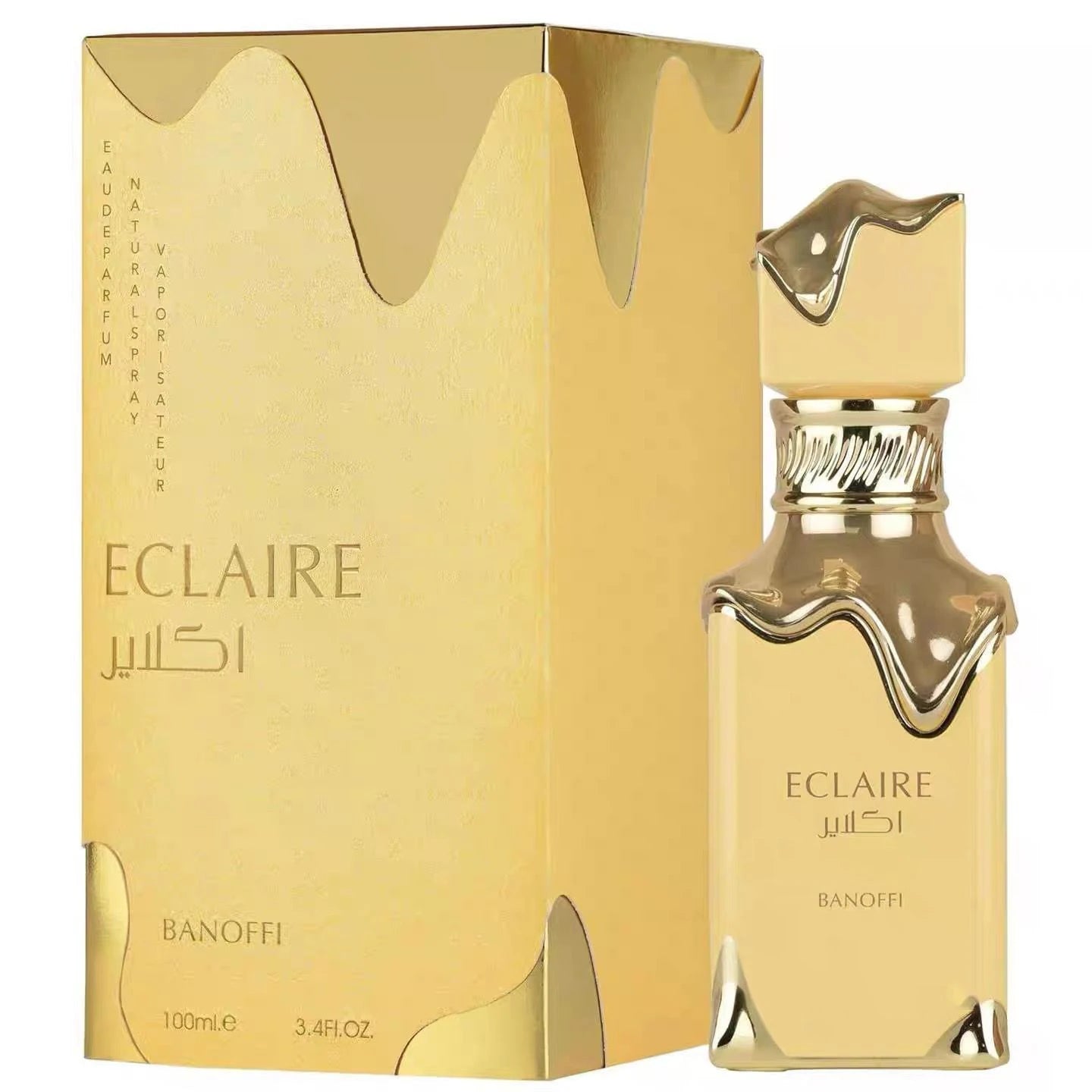 Eclaire Banoffi Eau de Parfum | Sweet Banana Cream & Toffee Gourmand Fragrance – 3.4 oz (100ml)
