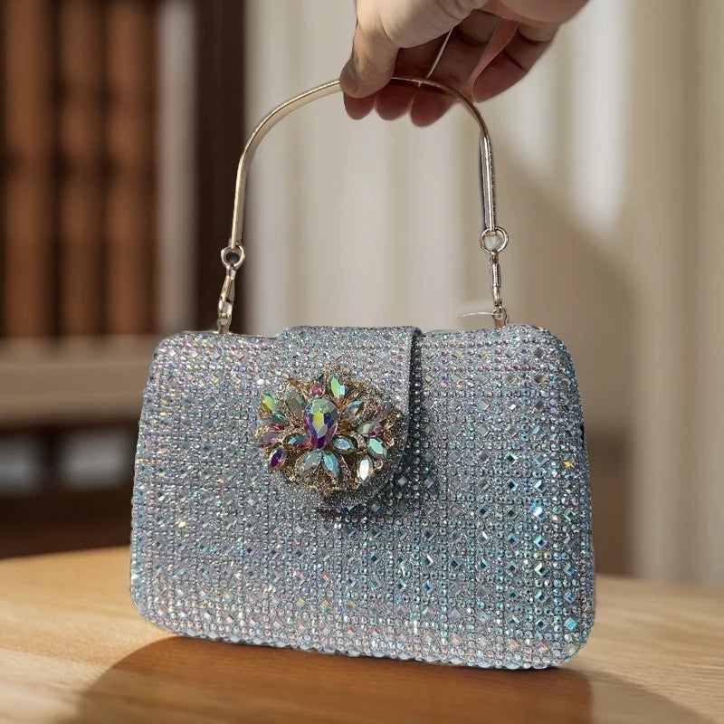 Crystal Rhinestone Evening Clutch – Luxury Wedding & Party Handbag for Women