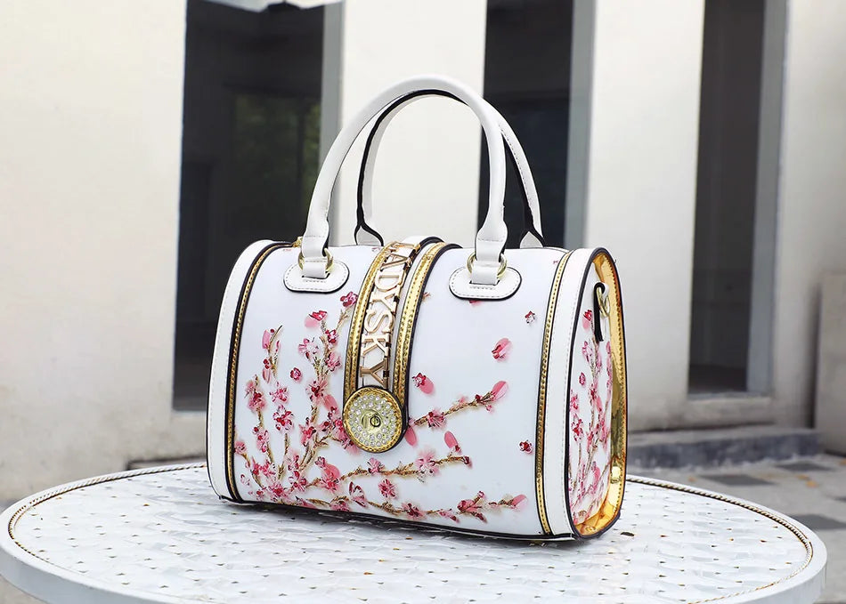 Luxury Geometric Pillow Bag | Large Capacity Microfiber Tote & Crossbody