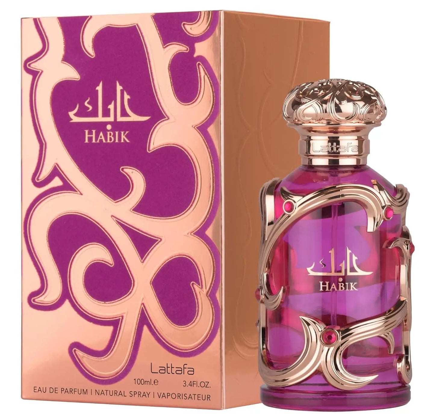 Lattafa Habik Eau de Parfum for Women | 100ml Floral, Fruity & Musky Long-Lasting Fragrance