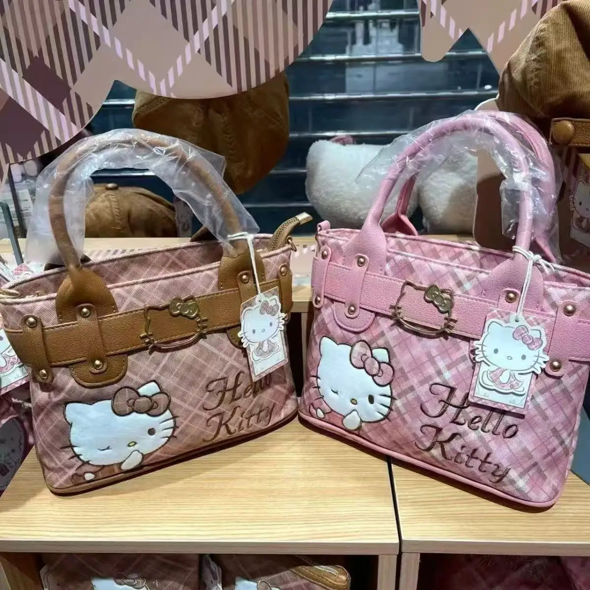 Hello Kitty Kawaii Square Bag | Cute 2-Way Cartoon Handbag & Crossbody | Large Capacity