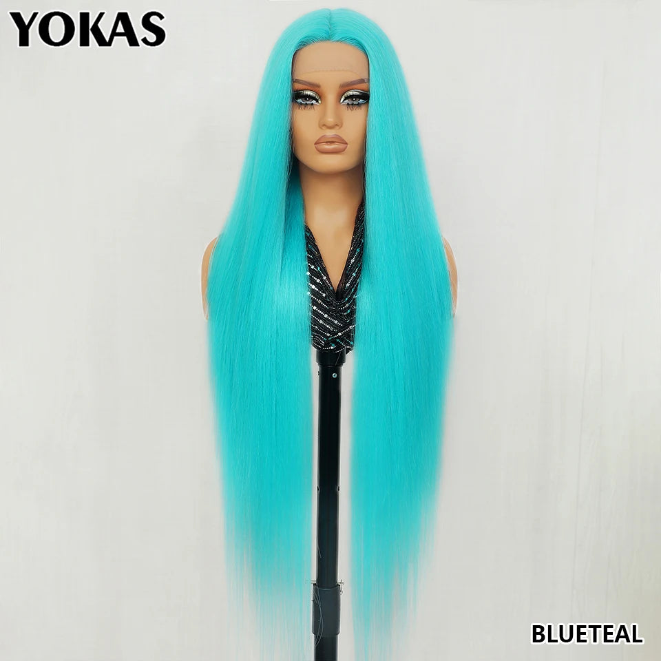 30" Straight 13x6 Lace Frontal – Natural Hairline Synthetic Wig