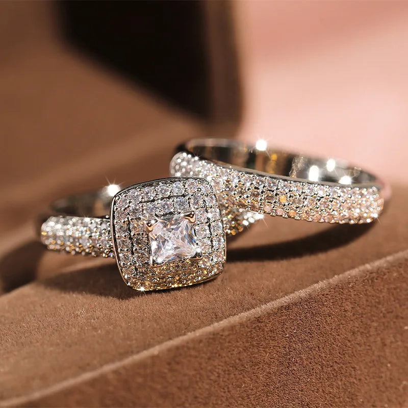 Exquisite Moissanite Statement Ring in Sterling Silver Jewelry