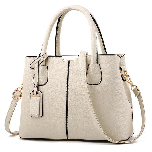 The Essential Vegan Leather Tote – Structured Square Shoulder Bag