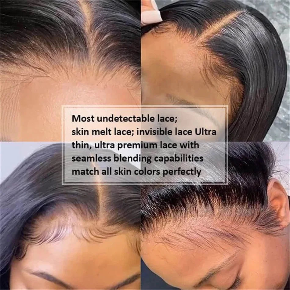Natural Melt: HD Transparent Lace Straight Human Hair Wig – Pre-Plucked 13x6 Frontal