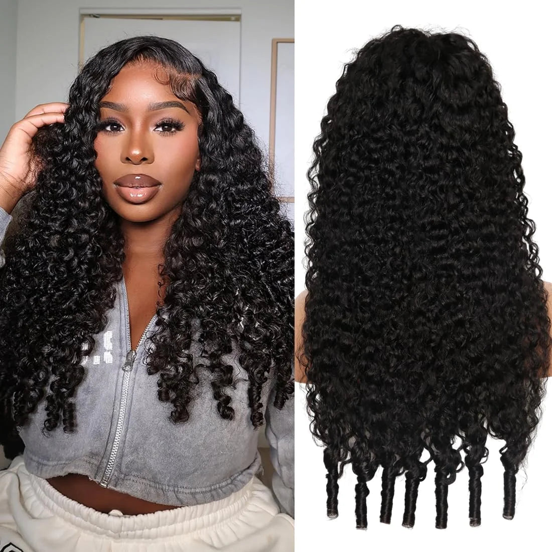 Burmese Curly 13x6 HD Lace Frontal Wig – 200% Density Human Hair with Spiral Ends