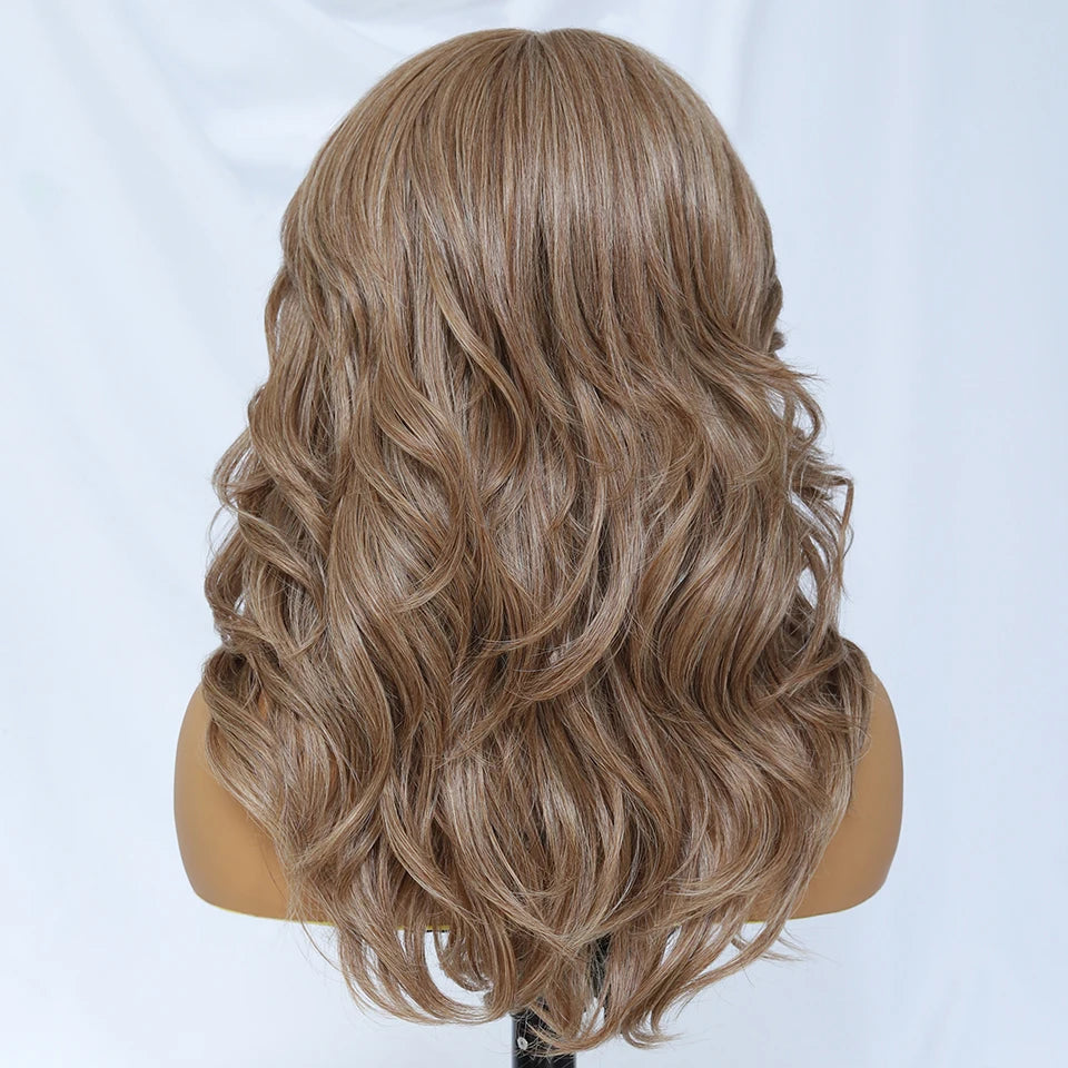 18" Body Wave T-Part Synthetic Lace Front Wig with Baby Hair – Heat Resistant