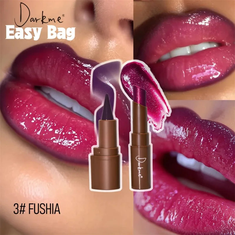 Luminous Lip Combo – Waterproof Matte Liner & Pearlescent Glass-Shine Lipstick