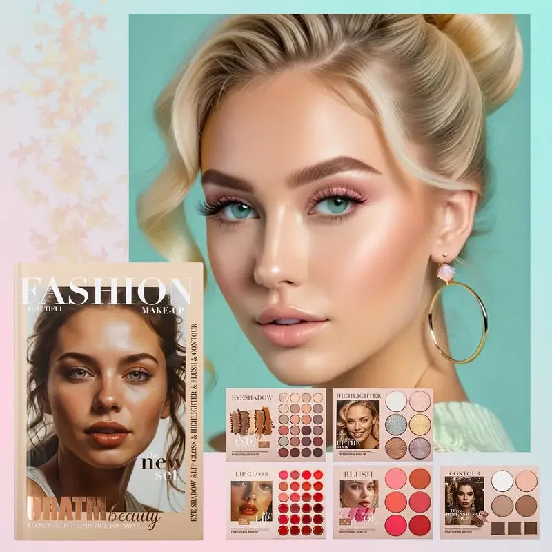 Infinite Glam Storybook: 67 vibrant shades layered for "ceremonial" opening, replacing 10+ individual products.