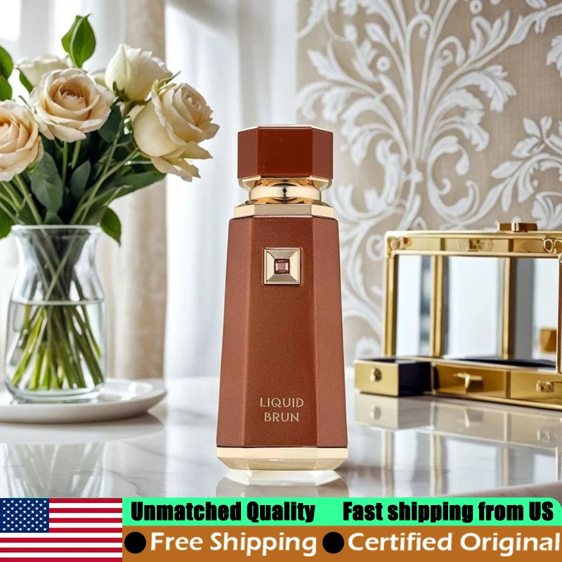 French Avenue Liquid Brun Eau de Parfum - 3.4 oz (100ml) | Premium Woody Arab Perfume for Men
