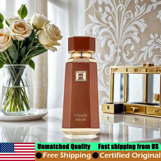 French Avenue Liquid Brun Eau de Parfum - 3.4 oz (100ml) | Premium Woody Arab Perfume for Men