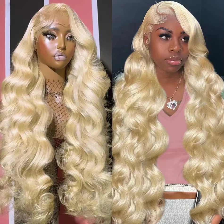 Pre-Plucked 613 Blonde HD Lace Front Wig – 250% Density Body Wave Human Hair