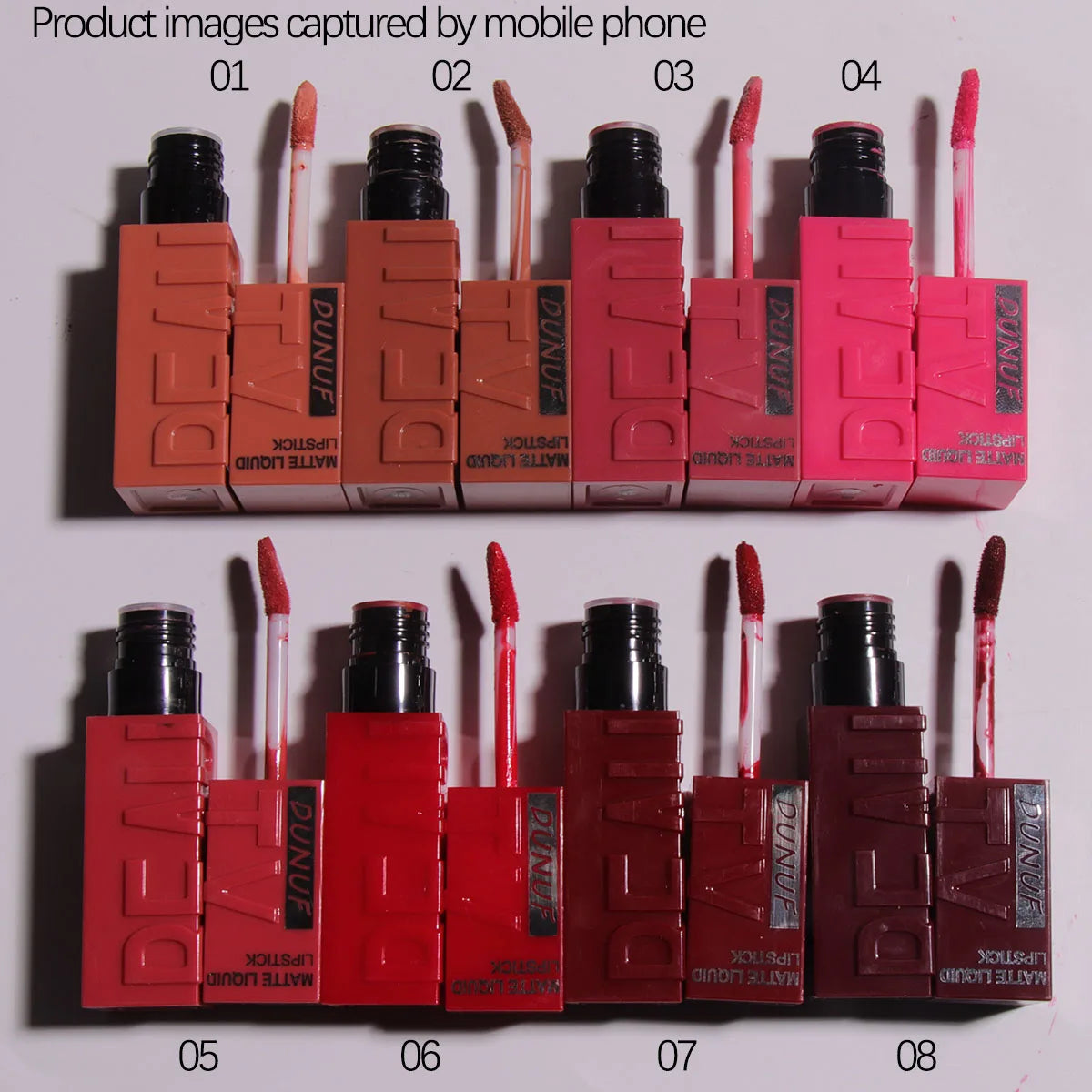 DUNUF Smooth Velvet Matte Lipstick – 3D Plumping & Waterproof