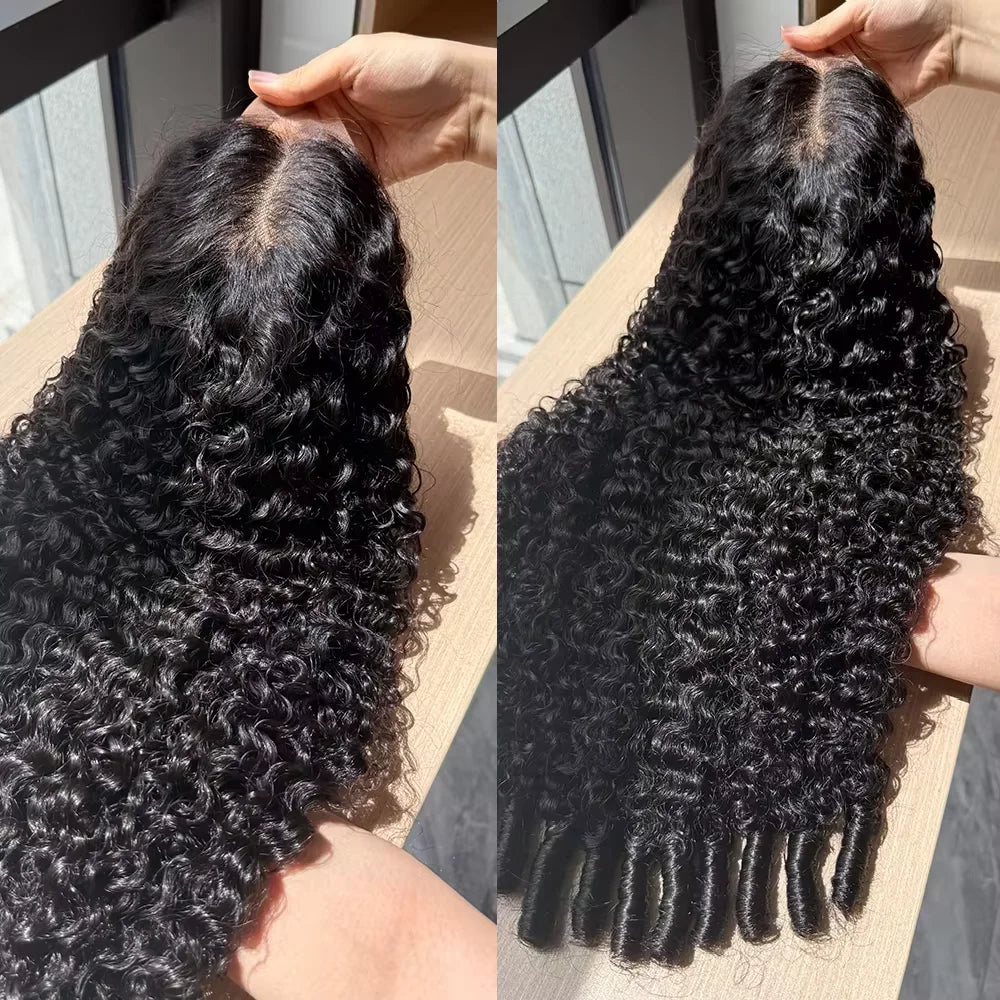 Burmese Curly 13x6 HD Lace Frontal Wig – 200% Density Human Hair with Spiral Ends