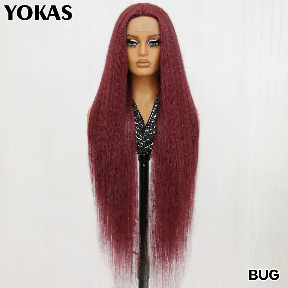 30" Straight 13x6 Lace Frontal – Natural Hairline Synthetic Wig