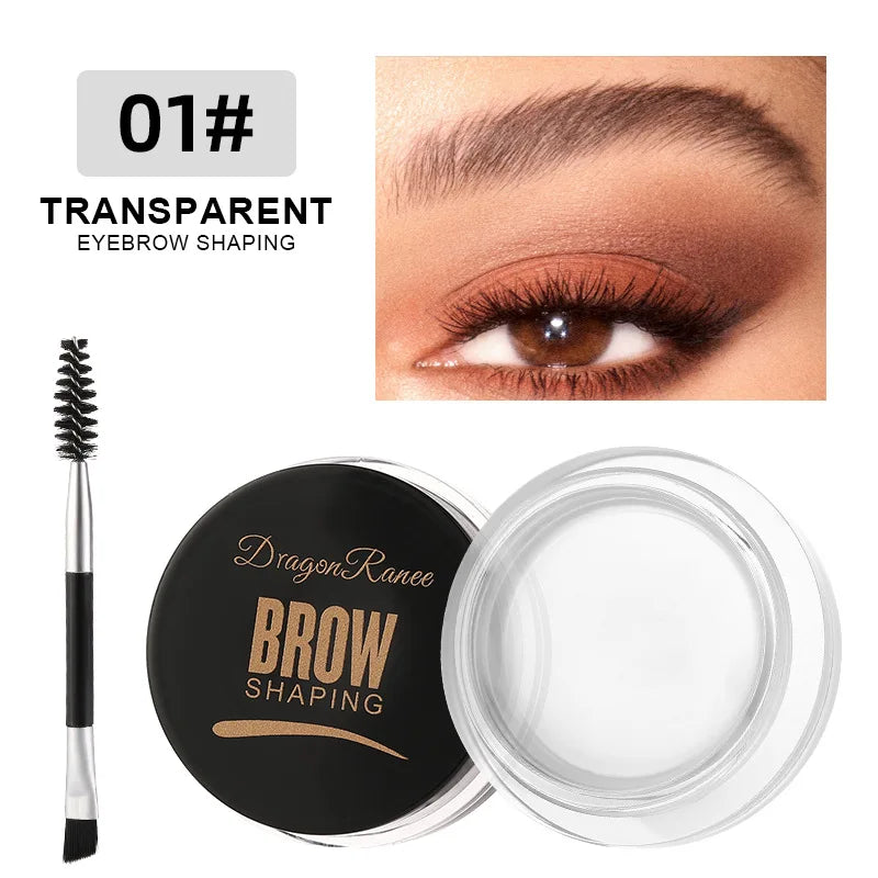 Dragon Ranee Wild Eyebrow Styling Cream: 3D Feathery Brow Soap & Clear Setting Wax