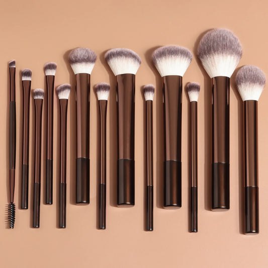 Pro Series 13-Piece Makeup Brush Set – Complete Face & Eye Collection