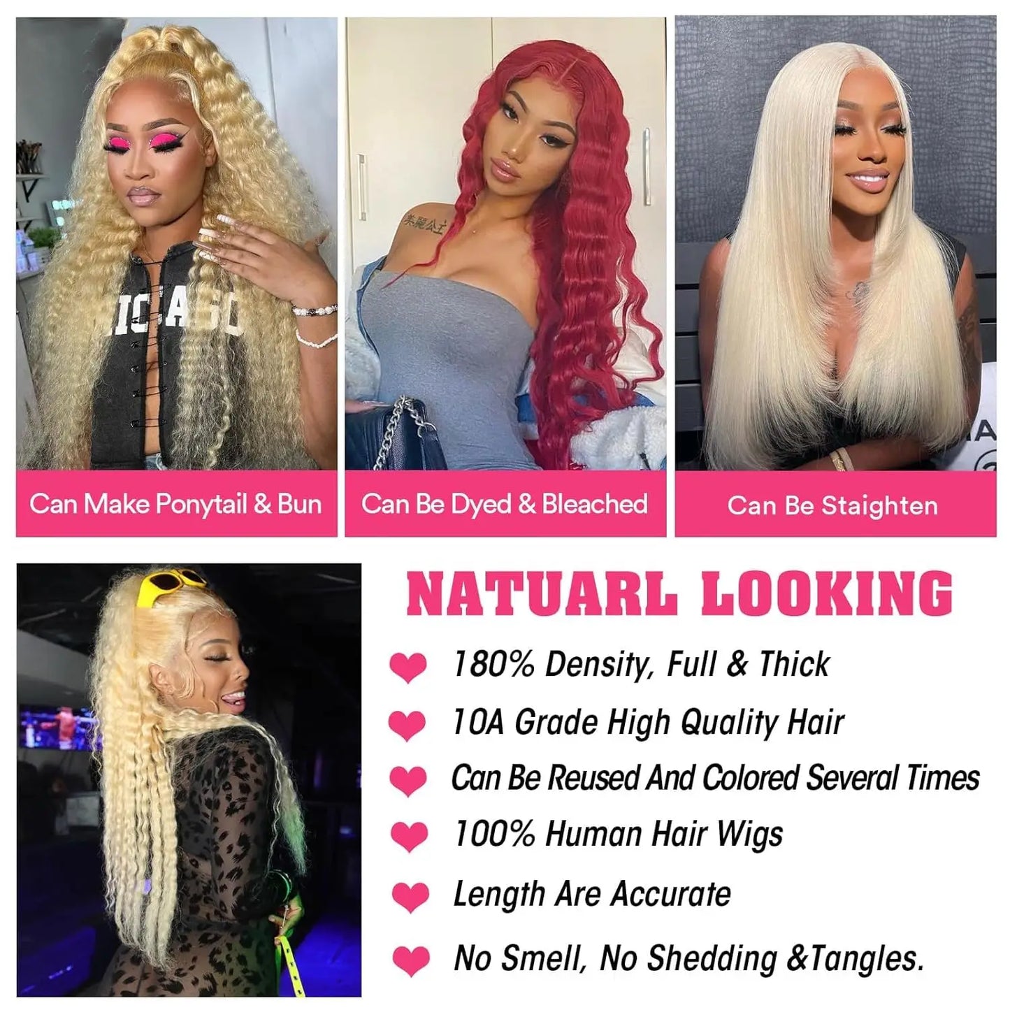 613 Honey Blonde Deep Wave Lace Wig | 30-Inch 200% Density Human Hair | HD Transparent Frontal