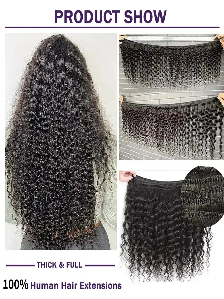 Brazilian Loose Deep Wave Bundles (32-40”) - Unprocessed Remy Human Hair Extensions