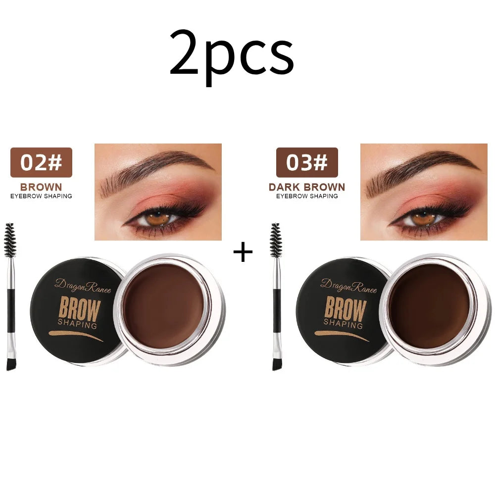 Dragon Ranee Wild Eyebrow Styling Cream: 3D Feathery Brow Soap & Clear Setting Wax