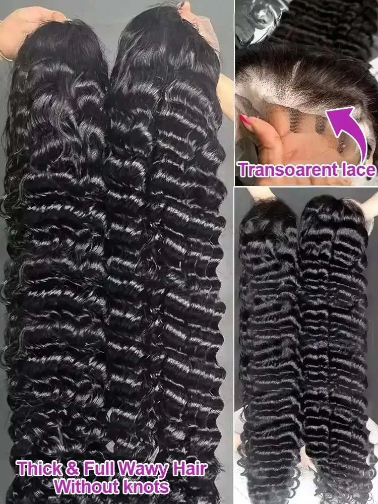 Luxury Loose Deep Wave HD Lace Frontal Wig – 250% Density