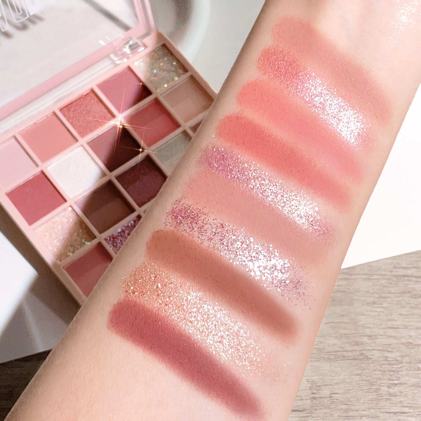 Sunset Earth 25-Color Eyeshadow Palette | High-Pigment Warm Neutrals & Shimmers
