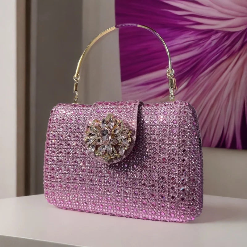 Crystal Rhinestone Evening Clutch – Luxury Wedding & Party Handbag for Women