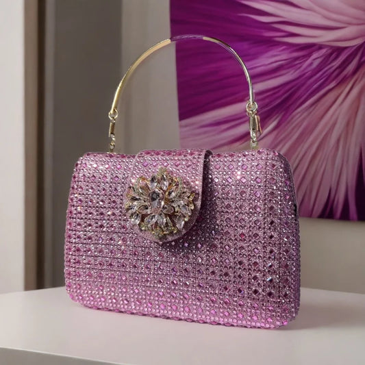 Crystal Rhinestone Evening Clutch – Luxury Wedding & Party Handbag for Women
