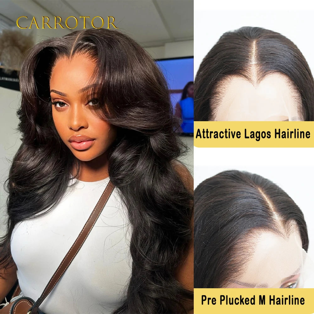 Lagos Hairline: 13x4 Invisible Lace Loose Deep Wave Wig (250% Density)